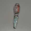 U-Taste 9" Small Egg Whisk: 18/10 Stainless Steel Kitchen Cooking Wire Balloon Wisk, Heavy Duty Metal Beater Stirrer, Manual Baking Tool with 6 Flex Wires for Hand Mixing, Blending Sauce (Aqua Sky)