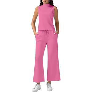Casly Lamiit Woman's set sweatpants and sleeveless shirt Size S ( Hot Pink )
