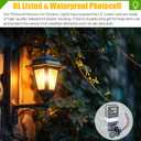 2 Pack Waterproof Photocell Sensors for Outdoor Lights, 120V AC 50/60Hz Photocells with 16-Gauge Wire & Swivel Mount, Dusk to Dawn Photoelectric Switch for Backyard, Barns & Outdoor Lighting