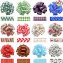 JOYIN 24 Present Wrap Ribbon Pull Bows 5", Easy and Fast Gift Wrapping Accessory for Christmas Bows Baskets Bottles Gifts Decoration, Present Decor