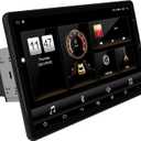 13.3 Inch Universal Double DIN Rotatable Android Car Stereo with 4GB+64GB IPS 19201080 Head Unit GPS Navigation Car Radio Compatible with Apple CarPlay/Android Auto Bluetooth 5.0 4G LTE