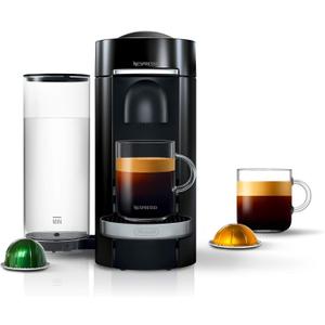 Nespresso VertuoPlus Deluxe Coffee and Espresso Machine by De'Longhi, 37 Oz, Black