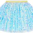 Tutu for Girls Size 2t 3t Green Princess Ballet Layered Outfit Sparkling Sequin Tulle Dance Skirts (Blue)