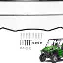 2-IN-1 Folding Windshield Replacement for 2016-2024 Kawasaki Teryx 800 KRF800F/ Teryx4 800 KRT800F 4x4 Windscreen Clear
