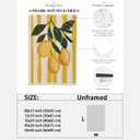 Trendy Fruit Kitchen Wall Art Vintage Lemon Citrus Posters Fruit Abstract Art Canvas Print Preppy Poster Minimalist for Farmhouse Room Decor Bedroom 8x12inch Unframed