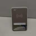 AFK Wireless Charging Station with Bluetooth Speaker and Alarm Clock,Wireless Charger Compatible with iPhone,Android Phones (Gray-White)