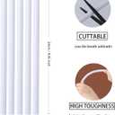 3 x YAOSHENG White Plastic Cake Dowel Rods for Tiered Cake Construction and Stacking Supporting Cake Round Dowels Straws with 0.47 Inch Diameter  (0.47 *9.45(5 PCS))