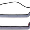 Motorcycle Tracer Saddlebag Turn Signals LED Light, Brake Light with Amber Flow Light for Harley CVO Street Glide Road Glide FLTRXSE 2024-2025 FLHX, ABS Plastic, Smoke (Smoky)