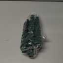 Christmas Tree Candles with Remote, 4 Pack Green Flameless Taper Candles Battery Operated, Real Wax 9.6 Inch Flickering Led Christmas Tree Candlesticks Decorations for Winter Home Holiday Xmas Gift