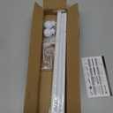 Thestoa Curtain Rods for Windows 30-62 Inch, 5/8" White Curtain Rod for Bedroom, Living Room,Kitchen,Farmhouse, Outdoor