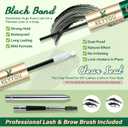 KEYYOU Lash Bond and Seal Waterproof Lash Cluster Glue 72H Long Lasting Strong Hold Non Irritating Eyelash Glue for DIY Individual Lashes at Home (Black-10ml)