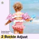 Dark Lightning Toddler Swim Vest for Kids Ages 2-7, Kids Pool Floaties with Arm Wings, USCG Approved Swim Vest for Boys Girls, 33-55 lbs, Small