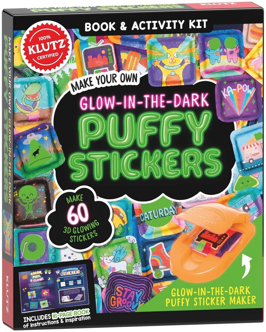 Klutz Make Your Own Glow-in-The-Dark Puffy Stickers