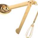 Cabilock Stainless Steel Measuring Spoons Set 8 Pieces with Engraved Metric and Us Measurements Long Ergonomic Handles for Precise Cooking Baking Kitchen Gadgets 5.66 Inch