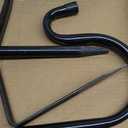 Shepherd Hook 32 inch 1/2 inch Thick Use at Weddings, Hanging Solar Lights, Lanterns, Bird Feeders, Metal Hanger Hook (Black,32inch). U.S. Patent.
