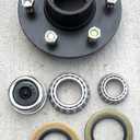 1 - Trailer Hub Convert Mobile Home with Bearings 6000# 6 Lug 6x5.5 Idler Axle