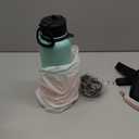 KXIAOCHEN Insulated Water Bottle, Stainless Steel Water Bottle, 2 Lids (Straw and Handle Lid),Wide Mouth Metal Water Bottles Keep Hot and Cold, Double Walled, Thermo Mug, Metal Canteen (40 Ounces, Rubber Pink)