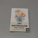 XWT 120 Sheets Watercolor Paper Bulk, 5x7in 110lb/230gsm, Cold Pressed Acid Free Natural White Textured Water Color Painting Art Supplies, Drawing Gift for Professional Adult Artists