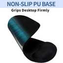 2 x Ergonomic Mouse Pad with Wrist Rest Support, Mousepad with Comfortable Gel Wrist and Non-Slip PU Base (Black)