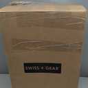 SwissGear 8020 Eclipse Hardside Expandable Luggage with Spinner Wheels, Navy, Checked-Medium 24-Inch