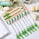 Didaey 20 Pcs Suction Swab Toothbrush Care Disposable Oral Swab Suction Toothbrush for Machine Sponge Individually Wrapped for Elderly Adults Oral Dental Mouth Care (Green)