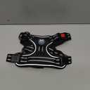 PoyPet No Pull Dog Harness, No Choke Front Lead Dog Reflective Harness, Adjustable Soft Padded Pet Vest with Easy Control Handle for Small to Large Dogs(Black,S)