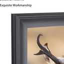 21x24 inch Poster Frame Solid Wood Black, Wall Hanging Picture Frame  (F23B2124)