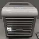 Portable Air Conditioner Fan, 4-in-1 Mini Air Cooler with 450ML Water Tank, 3 Speeds Portable Fan 7 Colors LED Ambient Light, Mini Evaporative Cooler Desktop Humidifier Fan for Bedroom Office Travel