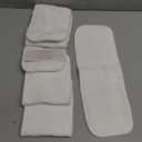 Mama Koala 6-Layer Natural Cotton Cloth Diaper Inserts, Adjustable and Reusable for Any Baby Cloth Diaper(6 Pack)