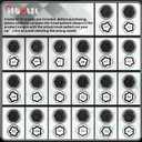 043 Wheel Locking Nut Key Compatible with BMW Series, Socket OD 27mm - ID 25mm, Nut Adapter, Anti-Theft Lug Nut Removal Tool