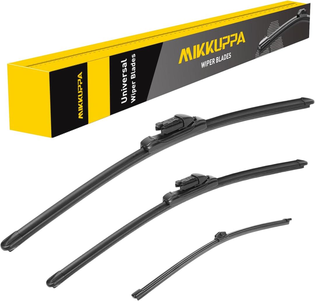 MIKKUPPA 26"+16"+13" Windshield Wipers Blades Replacement for 2016-2023 BMW X1, Top Lock Front & Rear All Season Wiper Blades Set(Pack of 3)
