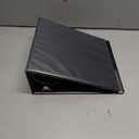 Samsill Economy 2 Inch Mini 3 Ring Binder, Made in The USA, 9.1" x 7.5" Round Ring Binder, Non-Stick Customizable Cover, Black