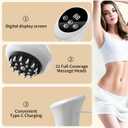 Handheld Electric Lymphatic Drainage Massager: Body Sculpting Machine and Anti Cellulite Massage Tool for Cellulite & Stretch Marks with Microcurrent Red Light Heat & Vibration