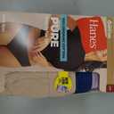 Hanes Women's Organic Cotton Panties Pack, ComfortSoft Underwear, 6-Pack (M)