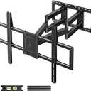 USX STAR 85 98 100 120 inch UL Listed Heavy Duty Full Motion TV Wall Mount for 60-120 inch Large TVs, Holds 220lbs, Max VESA 900x600mm, 28" Articulating Arms Extension, Swivel & Tilt, Fit 24" Studs