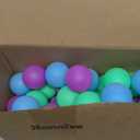 Hanaive 100 Pack Table Tennis Balls Multi Colored 40mm Plastic Balls Bulk Washable Small Game for Carnival Pool Games, Party Decoration Pet Toy