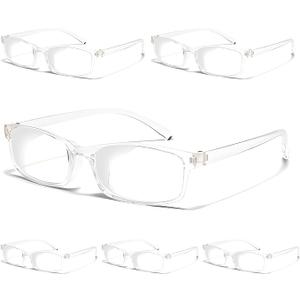 Gaoye Reading Glasses Men/Women, Eyeglasses, Blue Light Readers for Men/Women, Eye Glasses +1.75 6 Pack