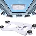 GADFISH Adjustable Starlink Mini Roof Mount, Starlink Mini Mount with 4 Adjustable Suction Cup, Anti-Gravity Starlink Mini Holder for Outdoor Travel / Campin / RV Receiving Signal, White