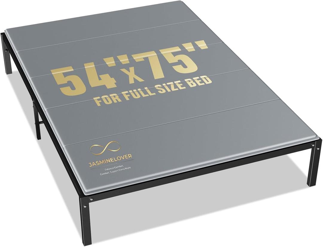 Bunkie Board Full Size 54"x75" Bed Boards for Under Mattress - Heavy Duty Reinforced Wood Support Board with Anti-Sag Design, Fits Metal Frames/Platform Beds/Sleeper Sofas