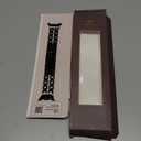 Wearlizer Metal Bands Compatible with Samsung Galaxy Watch 8 Band 40mm 44mm/Watch 8 Classic 46mm, No Gap Dressy Stainless Steel Chain Strap Wristbands Accessories for Women (Black)