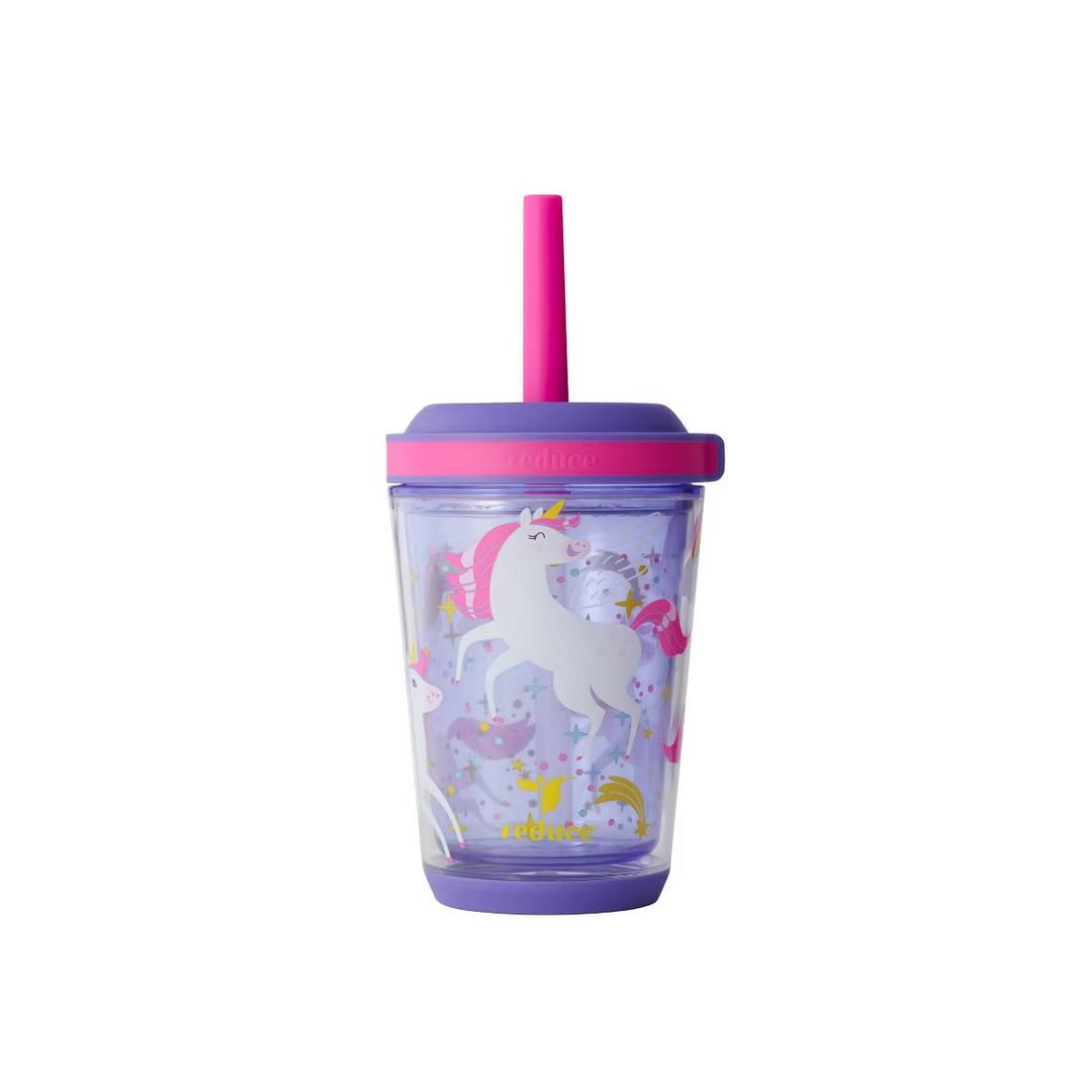Reduce 12oz Cartwheel Straw Cup