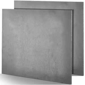 Photect 2 Pcs A36 Steel Plate, 1/8'' x 8'' x 10'' Hot Rolled Steel Metal Sheet 11 Gauge, Weldable Hot Rolled Base