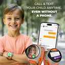 Kids Smart Watch with GPS Tracker Up to 24H Battery Work, SOS, & Parental Controls Smartwatch, Kid Phone Call and Text, Boys & Girls, 4G Smart Watch for Kids Requires Data Plan - First Month Free