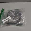 AYRELY 4-inch Battery Operated Alarm Clock Silent Analog Desk Clocks with Light Vintage Metal Table Clock for Living Room Shelf Bedside Home Decor (Black-Roman)