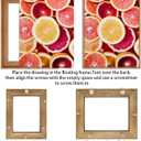Canvas Floater Frame for Paintings, Fits Up to 1.25" Deep Canvas, DIY Floating Picture Frame for Canvas Prints, Wall Art Frame for Modern Home Dcor, Studio Display and Gallery Hanging Black 24x24