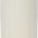 Flower Vases Modern White Vase Home Decor Ribbed Farmhouse Coffee Table Bookshelf Home Living Home Decor Vases(Beige)