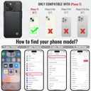 Vinich for iPhone 15 Wallet Case with Card Holder, RFID Blocking Credit Slots Kickstand Shockproof Phone Cover Fit for iPhone 15 6.1" Black