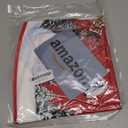 EKOREST Snowman Christmas Tree Skirt 48 Inches, Red Background Snowflake Pencil Tree Skirt, Winter Xmas Tree Mat Decorations for Home Party Holiday Decorations