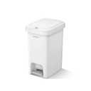 MOPALL Slim Bathroom Trash Can with Lid - 1.9 Gallon Dual-Way Opening (Step Pedal & Press Top) Small Trash Can for Narrow Spaces, Rust-Proof Wastebasket Small Garbage Can for Bathroom, Bedroom, Office