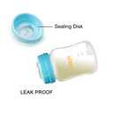 Matyz 4-PACK Wide Mouth Breast Milk Storage Containers With Lids (Blue, 6oz Each) - Freezer Safe Breastmilk Storage Bottles - Breast Pump Accessories For Medela Spectra Avent Breast Pumps